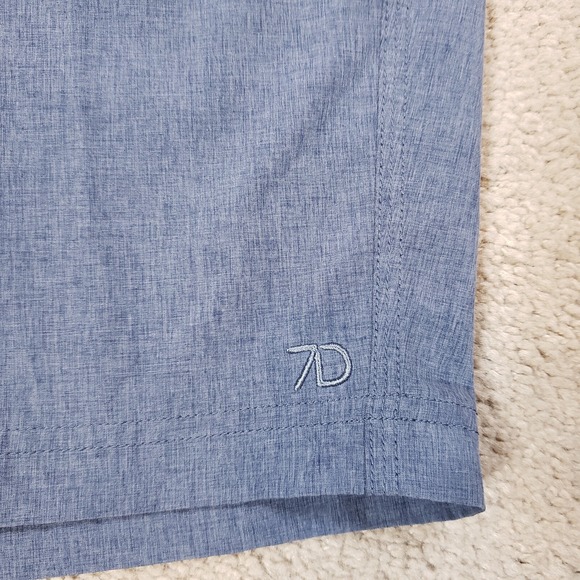 7 Diamonds Velocity Performance Shorts Mens 38 Blue Golf Stretch Quick Dry - Picture 2 of 9